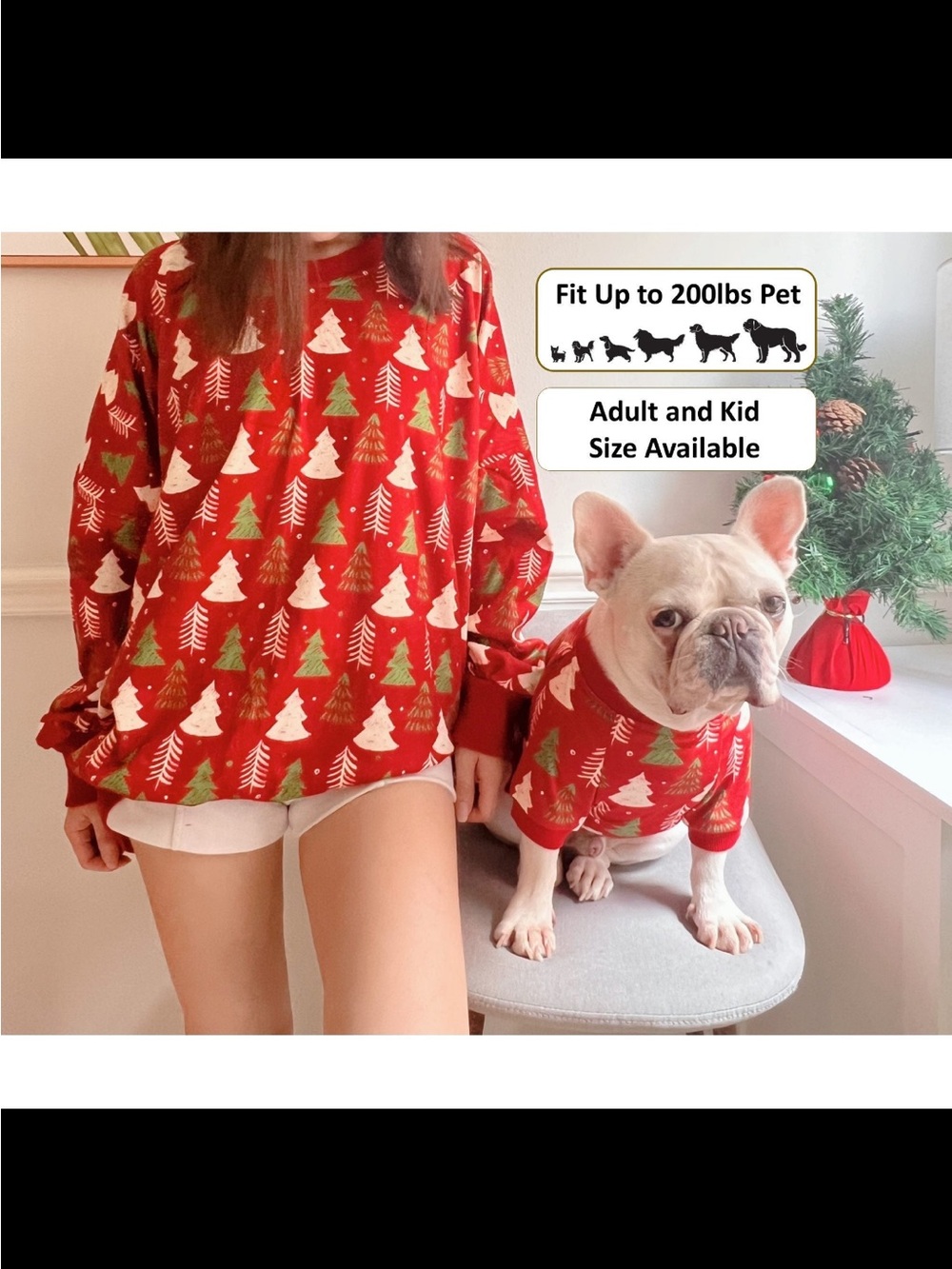 Matching Pet and Owner Christmas Sweatshirt